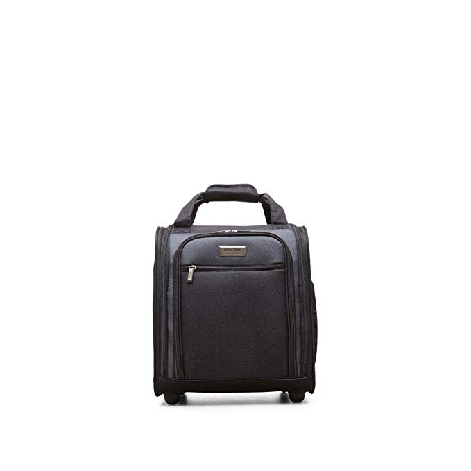 Kenneth Cole Reaction 1200d Polyester 2-Wheel Underseater/Carry on, Black