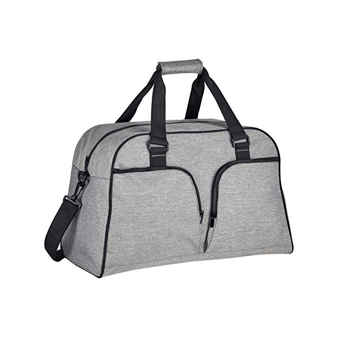 SOLS Hudson Shoulder Strap Travel Bag (One Size) (Grey Marl)