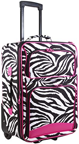 Ever Moda Zebra Carry On Luggage