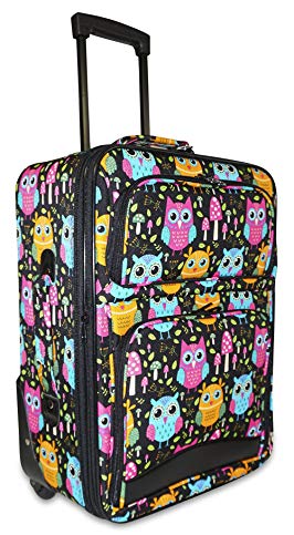 Ever Moda Owl Carry On Luggage