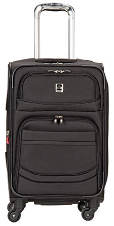 Delsey Luggage D-Lite Softside 21-Inch Carry-On Lightweight Expandable Spinner (Black)