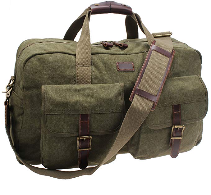 Iblue Overnight Travel Bag Duffle Bags For Men Canvas Large B31