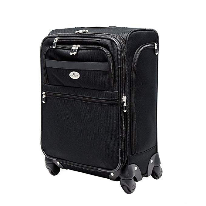 Everest 21-inch Spinner Luggage, Black