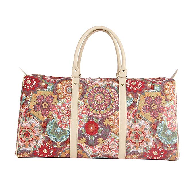 Kaleidoscope Big Holdall by Signare/Colourful Ladies Travel Sports Tapestry Luggage/BHOLD-KALE