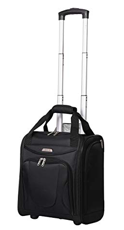 Aerolite - Aerolite Carry On Under Seat Wheeled Trolley Luggage Bag