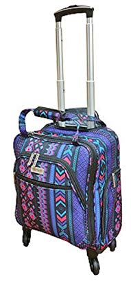 Bundled - Chocolate New York, 4 wheel Spinner Carry-on with Allant Slim Tote