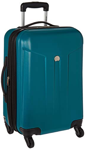 Delsey Comete 20-Inch Expandable Carry On Spinner Luggage - Teal
